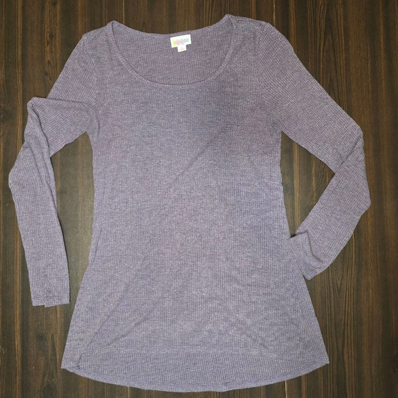 LuLaRoe Tops - LuLaRoe Lynnae Long Sleeve Tee Purple Women's Small